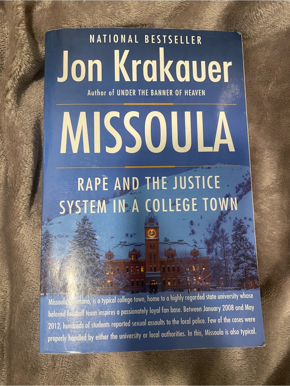 Missoula — Blue Paperback Book